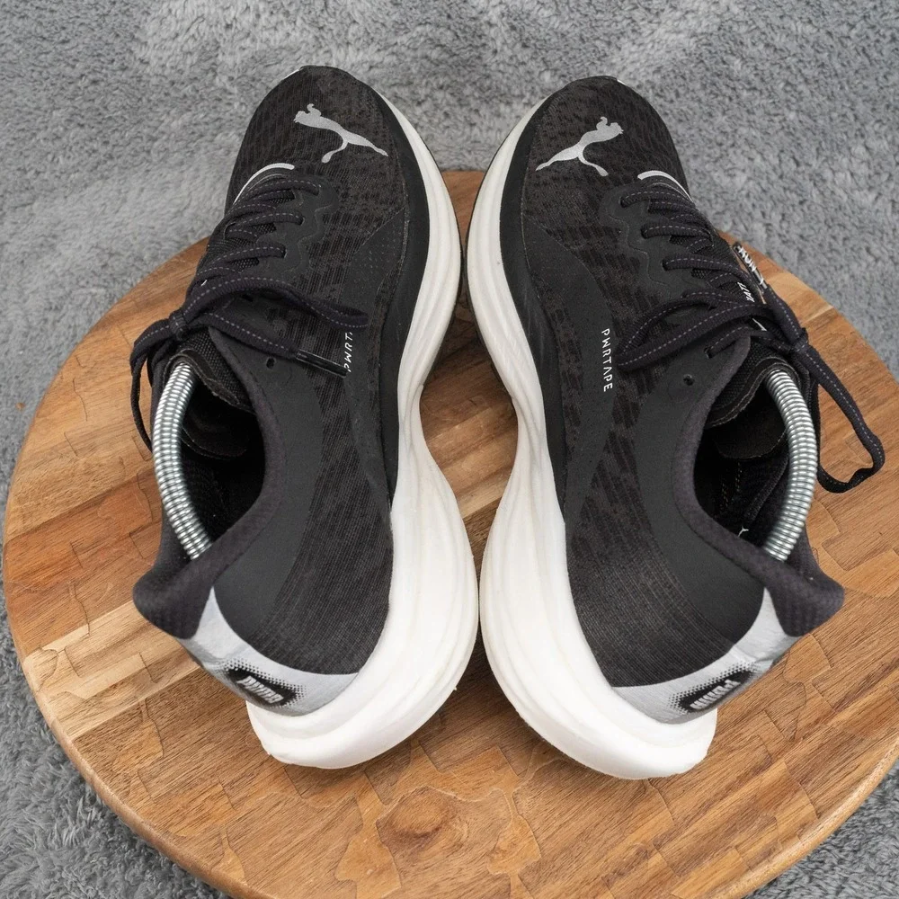 Size 11 - Puma Deviate Nitro 2 Black White Running Shoe
